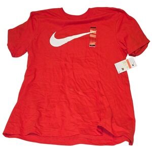 Nike The Nike‎ Tee Mens Large L Red T-Shirt Short Sleeve Crew Neck Top